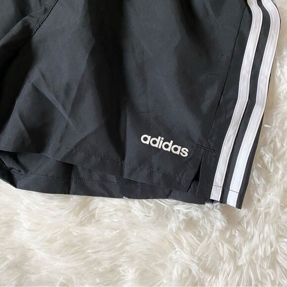 Adidas Women's Black Athletic Three Stripe Climalite Shorts - Picture 2 of 6